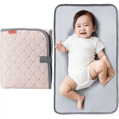 Portable Diaper Changing Pad Foldable Waterproof Travel Changing Mat for Baby, Pink