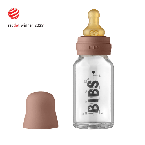 Baby Glass Bottle Complete Set 110ml - Woodchuck