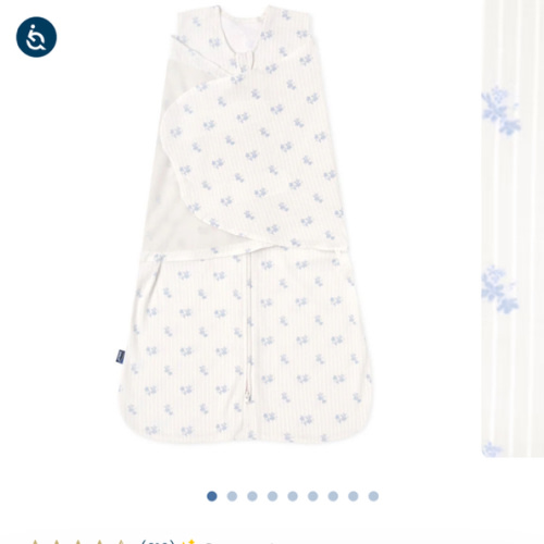 Vintage Floral Cotton Swaddle | HALO