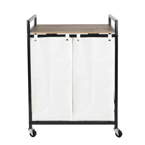 Better Homes & Gardens Metal Frame Laundry Sorter with 2 White Fabric Bags, Adults
