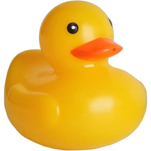 INFANTMOM - Floating Bath Ducks with Temperature Indicator for Toddlers, Safety Bathtub Rubber Shower Swimming Yellow Ducky Toy for Infant, Baby and Kids. Clean and Safe Toy (Baby Duck)