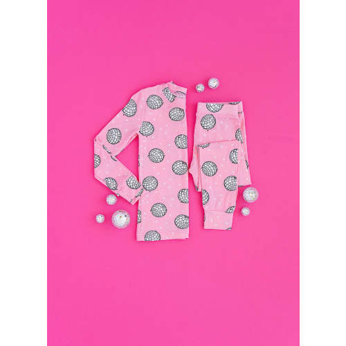 NYE DISCO (PINK) pajamas two piece - size 3T