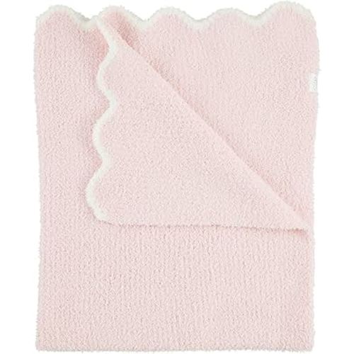 Mud Pie Children's Pink Scallop Chenille Blanket