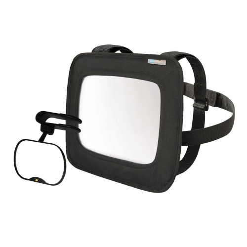 On The Goldbug 2 Pack Black Mirror Set for Rear and Forward Facing Car Seats