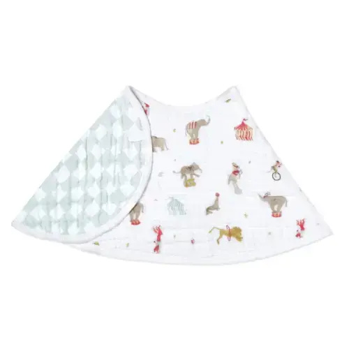 Elephant Circus Cotton Muslin Burpy Bib | aden + anais
