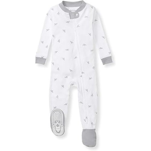 Burt's Bees Baby Boys' One-Piece Non-Slip Snug Fit Footed Pajamas