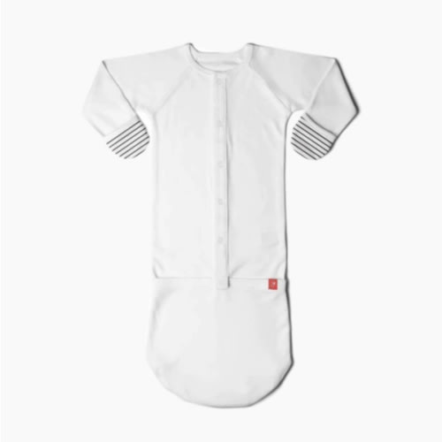 Goumikids Bamboo Organic Cotton Convertible Baby Gown, Size: 3-6m