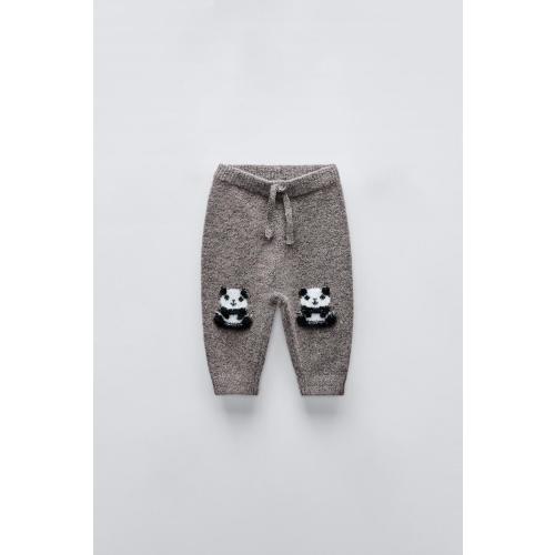 KNIT PANDA JOGGERS - Tan marl | ZARA United States: 3-6M