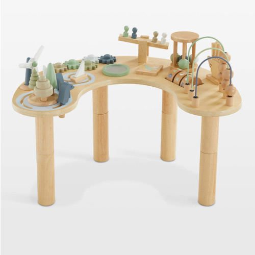 Wonder & Wise by Asweets Wooden Adjustable Toddler Activity Table