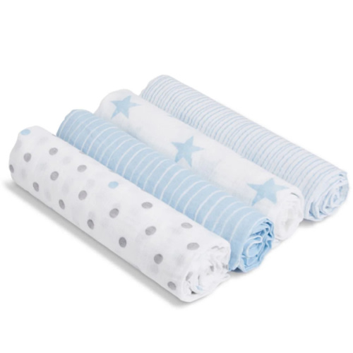 Dapper Muslin Swaddle 4pk | aden + anais