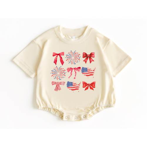Fourth of July T Shirt Bubble Romper, Baby Bodysuit, Fourth of July Baby Outfit, 4th of July Shirt, Independence Day Shirt, 4th of July