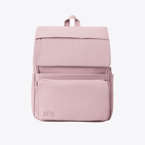 BÉIS 'The Ultimate Diaper Backpack' in Atlas Pink - Best Pink Backpack Diaper Bag