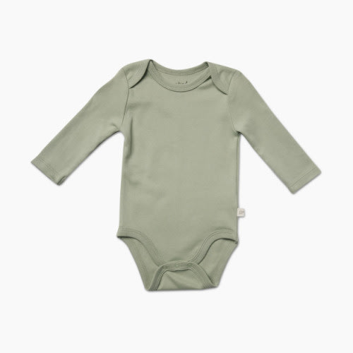 Tiny Kind Solid Long Sleeve Bodysuit - Desert Sage, 0-3 M