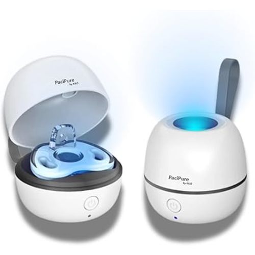 PaciPure by KILÖ – UV Portable Pacifier Sanitizer – Compact UV Light Cleaner for Baby Pacifiers and Small Items – Travel-Friendly, On-The-Go & BPA-Free