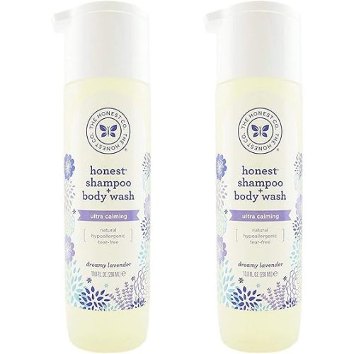 The Honest Company: Dreamy Lavender Scented Shampoo + Body Wash (10 oz) - Pack of 2
