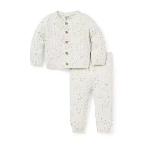 Baby Cream And Sugar Baby Cable Knit Matching Set by Janie and Jack