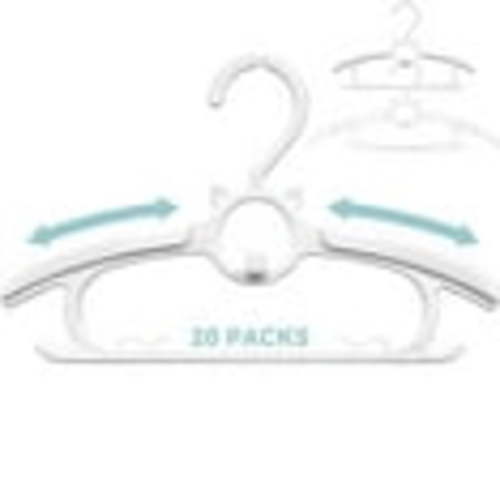 Baby Clothes Hangers 20 Pack Plastic Kids Hangers Clothing Infant Toddler Children Hangers Stretchable