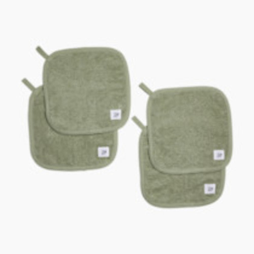Tiny Kind Organic Washcloths 4-Pack - Desert Sage