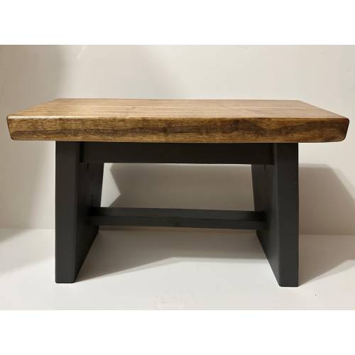 18x7 Single Step Stool, Wooden Step Stool, Rustic Step Stool, Kitchen Step Stool, Bathroom Step Stool, Plant Stand
