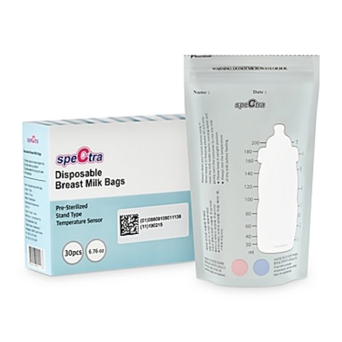 Spectra® Disposable 30ct Breast Milk Bags with Temperature Sensor