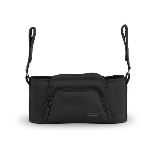 UPPAbaby Carry-All Parent Organizer – Easy Attach, Universal Fit – Multiple Compartments for Beverages, Snacks + Personal Items – Secure Zippered Pocket – Charcoal