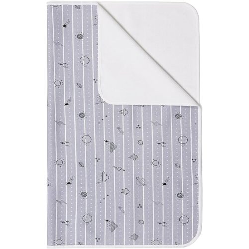 Baby Waterproof Bed Pad Washable Mattress Pad Reusable Underpads Bed Wetting Incontinence Cover for Baby Toddler Children and Adults-Gray Sky