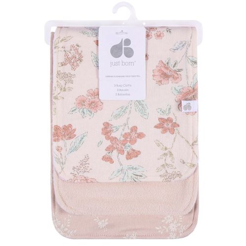 Just Born® Baby 3-Pack Burp Cloths