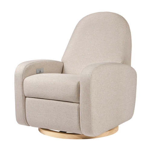 Nami Electronic Glider Recliner - Performance Beach Eco-Weave with Light Wood Base