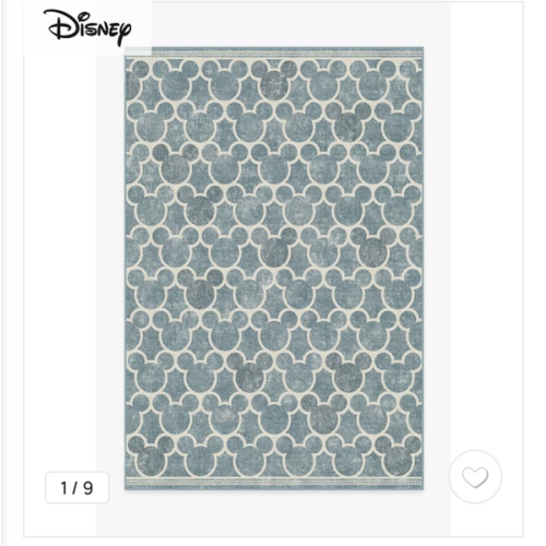 Mickey Trellis Slate Rug | Ruggable