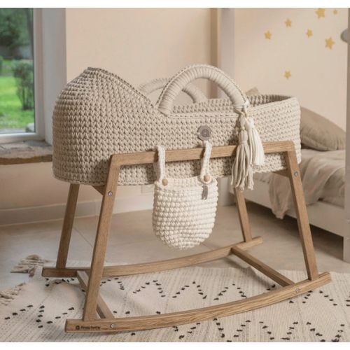 Baby Moses Basket with Round Hood | Unique, Handmade by Anzy Home