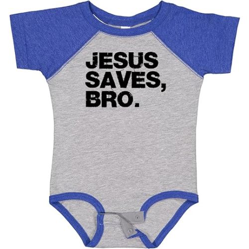inktastic Jesus Saves, Bro. Baby Bodysuit
