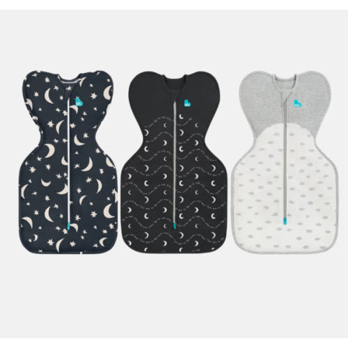 Swaddle Up Starter Bundle | 1.0 | 1.5 TOG | Charcoal Big Sky | Charcoal Moon | White Mini Cloud
