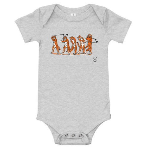 Barstool Golf Tiger Swing Onesie - Fore Play Kids Apparel (6-12M)