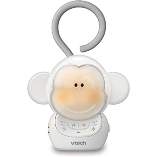 VTech BC8211 Myla The Monkey Baby Sleep Soother with a White Noise Sound Machine Featuring 5 Soft Ambient Sounds, 5 Calming Melodies & Soft-Glow Night Light, 1 Count (Pack of 1)