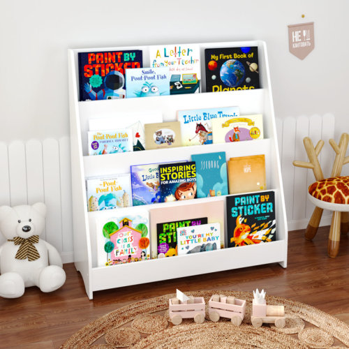 Ebern Designs 34.64''H X 31.49'' W 4-Bookshelf | Wayfair