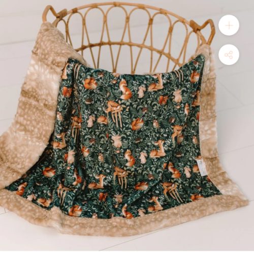 Little Fawn and Friends Minky Blanket