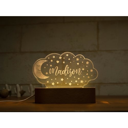 Kid Night Light with Name, Custom Night Light, Baby Night Light Personalized Nursery Gift, Baby Shower Gift, Newborn Gift, 1st Birthday Gift