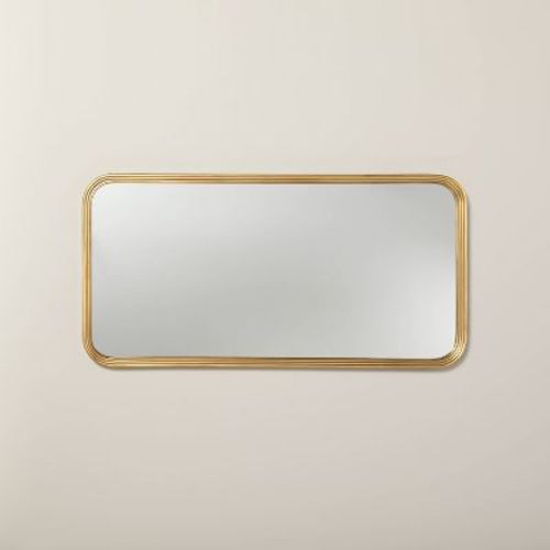 20"x40" Decorative Molding Rectangular Wall Mirror Antique Brass - Hearth & Hand™ With Magnolia