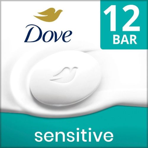 Dove Beauty Sensitive Skin Moisturizing Unscented Beauty Bar Soap - 12pk - 3.75oz Each