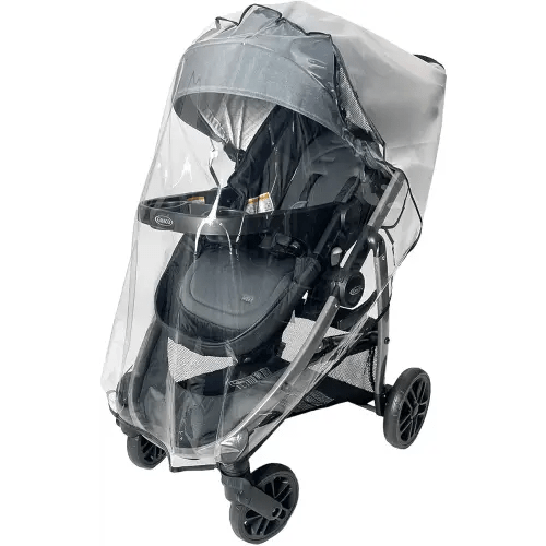 Rain Cover for Graco Modes Pramette Travel System Stroller and Graco Modes Nest Travel System Stroller - SASHA'S - Clear, Ventilation Holes, Maximum Coverage (Stroller not Included)