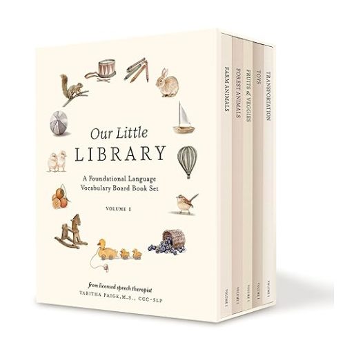 Our Little Library: A Foundational Language Vocabulary Board Book Set for Babies (Our Little Adventures Series)