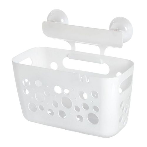 iDesign Bubbles Basket the Perfect Tub Organizer for Joyful Splashes, White