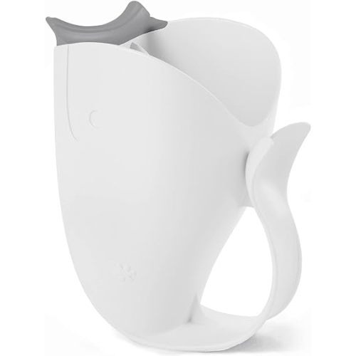 Skip Hop Baby Bath Rinse Cup, Moby Tear-free Waterfall Rinser, White