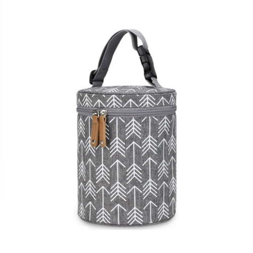 Breastmilk Cooler Bag Insulated Baby Bottle Bag Freezer Lunch Bag Perfect for Daycare Travel Back to Work Nursing Mom (Gray)