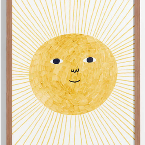 Sun Beams Large Framed Wall Art Print