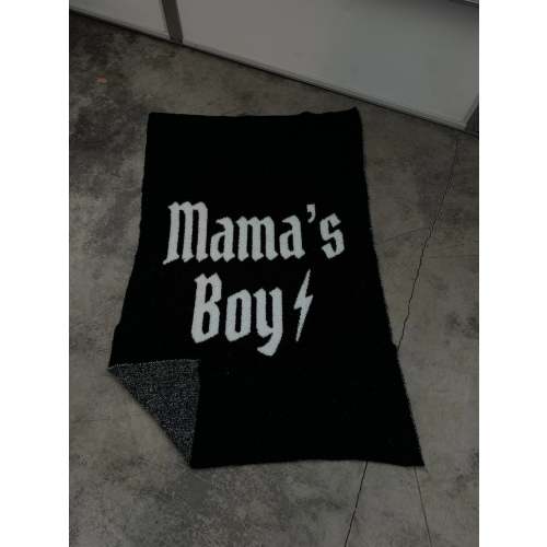 mama's boy plush blanket