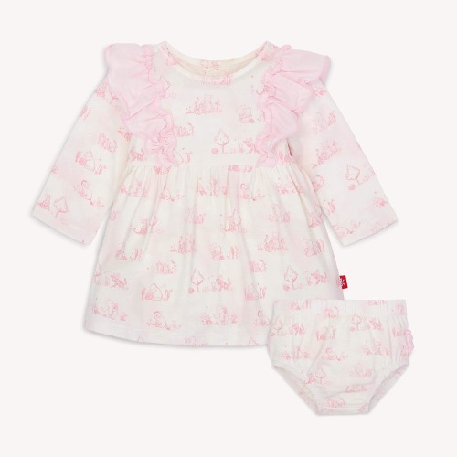Disney | Pooh Magnetic Me Sweeter Than Hunny baby dress + diaper cover