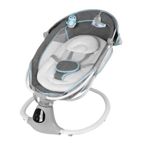 Electric Baby Swing for Infants to Toddler, Portable Swing for Baby Boy Girl with 5 Swing Speed,12 Music, Remote Control and Bluetooth