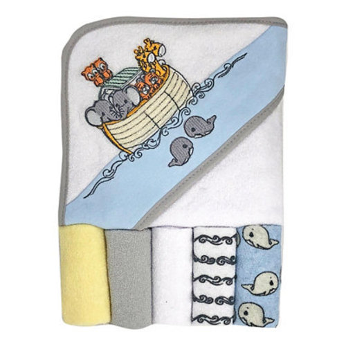 Baby Boys and Girls 6-Piece Noah's Ark Baby Bath Set