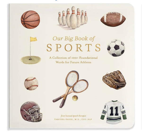 Our Big Book of Sports: A Collection of 100+ Foundational Words for Future Athletes (Tabitha Paige Children's Book Series)